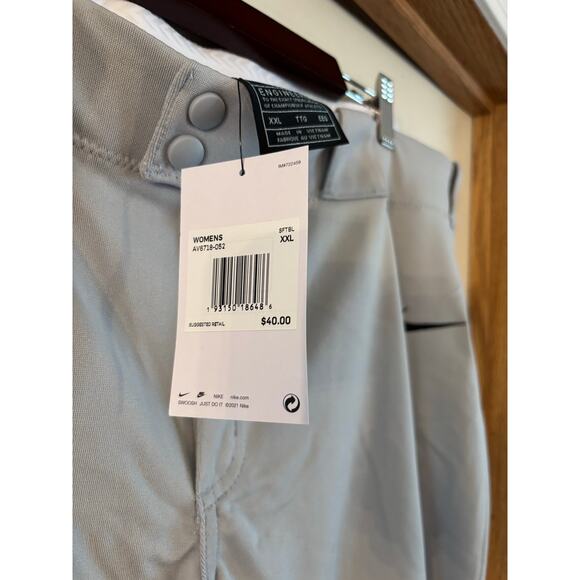 NWT Nike Women's Vapor Select Softball Pants size XXL Gray Dri Fit - Picture 5 of 6